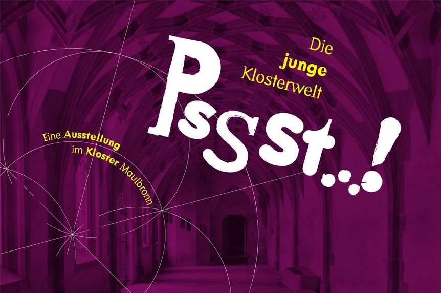 Design: Staatliche Schlösser und Gärten Baden-Württemberg, JUNG:Kommunikation GmbH Maulbronn Monastery, promotional material for “Psst ...! The Young Monastic World”