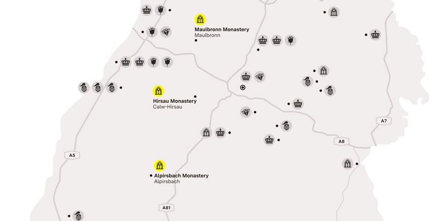 Illustration: Staatliche Schlösser und Gärten Baden-Württemberg, JUNG:Kommunikation GmbH journey map "Black Forest"